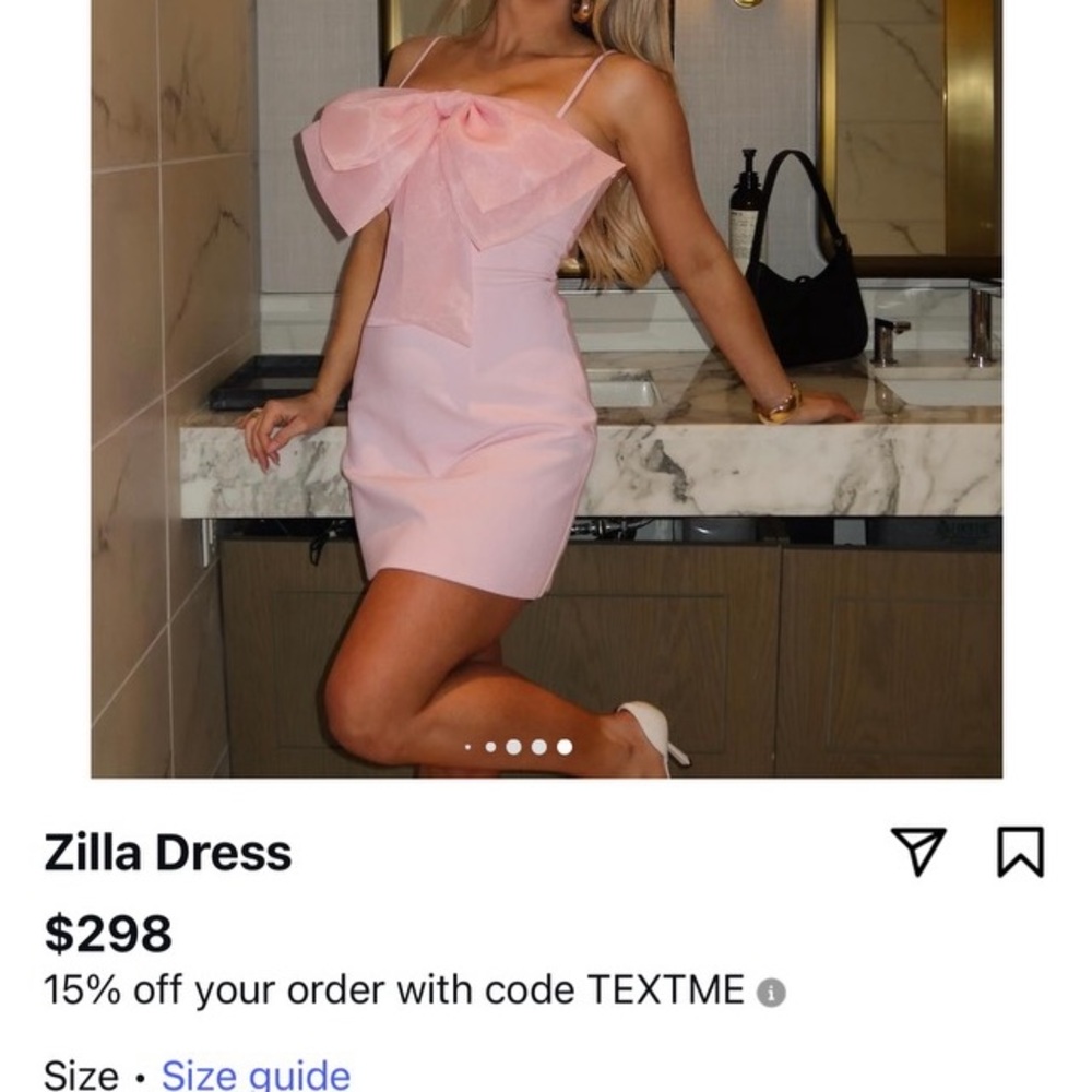 Likely Strapless Pink Dress (only sold through Poshmark, do not send #s) - Picture 6 of 8